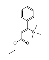 ethyl (Z)-3-phenyl-3-(trimethylsilyl)prop-2-enoate结构式