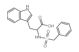 2-(benzylsulfonylamino)-3-(1H-indol-3-yl)propanoic acid Structure