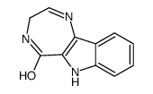 4,6-dihydro-3H-[1,4]diazepino[6,5-b]indol-5-one Structure