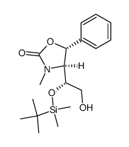 4-[2-hydroxy-1-tert-butyldimethylsilyloxy-(1R)-ethyl]-3-methyl-5-phenyl-(4S,5R)-1,3-oxazolan-2-one Structure