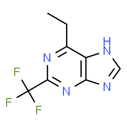 1H-Purine,6-ethyl-2-(trifluoromethyl)-(9CI) Structure