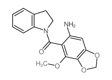 (6-amino-4-methoxy-benzo[1,3]dioxol-5-yl)-(2,3-dihydroindol-1-yl)methanone picture