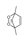 1,4-dimethyl-2,3-dioxa-7-thiabicyclo[2.2.1]hept-5-ene Structure