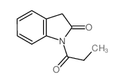 2H-Indol-2-one,1,3-dihydro-1-(1-oxopropyl)- structure