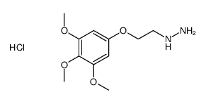 [2-(3,4,5-trimethoxyphenoxy)ethylamino]azanium,chloride结构式