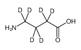 γ-Aminobutyric acid-d6 structure