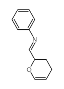 1-(3,4-dihydro-2H-pyran-2-yl)-N-phenyl-methanimine structure