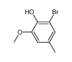 2-bromo-6-methoxy-4-methylphenol Structure