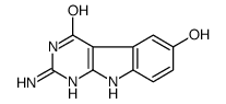 4H-Pyrimido[4,5-b]indol-4-one, 2-amino-1,9-dihydro-6-hydroxy- (9CI) picture