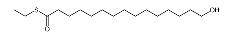 S-ethyl 15-hydroxypentadecanethioate Structure