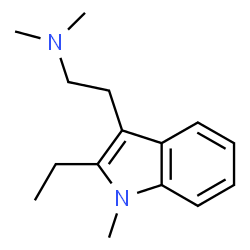 1H-Indole-3-ethanamine,2-ethyl-N,N,1-trimethyl-(9CI) structure