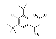 3-氨基-3-(3,5-二叔丁基-4-羟基苯基)-丙酸结构式