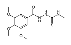 N-methyl-2-(3,4,5-trimethoxybenzoyl)hydrazine-1-carbothioamide Structure