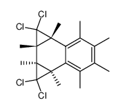 (1aR,1bR,2aR,6bR)-1,1,2,2-tetrachloro-1a,1b,2a,3,4,5,6,6b-octamethyl-1,1a,1b,2,2a,6b-hexahydrodicyclopropa[a,c]naphthalene Structure