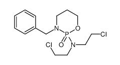 3-benzyl-N,N-bis(2-chloroethyl)-2-oxo-1,3,2λ5-oxazaphosphinan-2-amine结构式