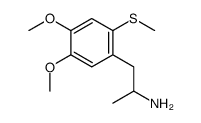 1-(4,5-dimethoxy-2-methylsulfanylphenyl)propan-2-amine结构式