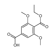 4-ethoxycarbonyl-3,5-dimethoxybenzoic acid结构式