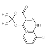 5-[(2-chlorophenyl)hydrazinylidene]-2,2-dimethyl-1,3-dioxane-4,6-dione picture