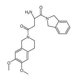 (2S)-2-amino-1-(1,3-dihydroisoindol-2-yl)-4-(6,7-dimethoxy-3,4-dihydro-1H-isoquinolin-2-yl)butane-1,4-dione Structure