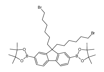 2,2'-(9,9-bis(6-bromohexyl)-9H-fluorene-2,7-diyl)bis(4,4,5,5-tetramethyl-1,3,2-dioxaborolane) picture