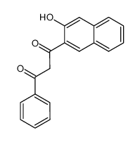 1-(3-hydroxy-[2]naphthyl)-3-phenyl-propane-1,3-dione结构式