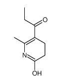 6-methyl-5-propanoyl-3,4-dihydro-1H-pyridin-2-one结构式