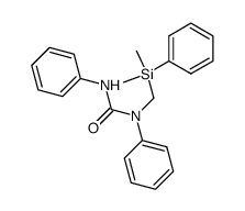 1-((dimethyl(phenyl)silyl)methyl)-1,3-diphenylurea结构式