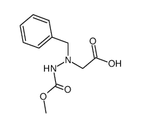 [N-benzyl-N'-methoxycarbonyl-hydrazino]-acetic acid Structure