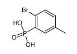 (2-bromo-5-methyl-phenyl)-phosphonic acid Structure