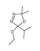 2-ethoxy-5,5-dimethyl-2-propan-2-yl-1,3,4-oxadiazole结构式