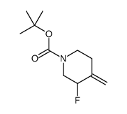 3-氟-4-亚甲基哌啶-1-羧酸叔丁酯结构式