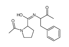 1-acetyl-N-(3-oxo-1-phenylbutan-2-yl)pyrrolidine-2-carboxamide结构式