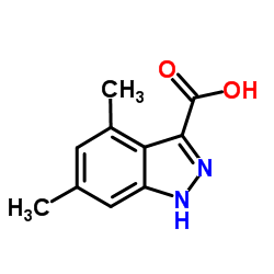 4,6-Dimethyl-1H-indazole-3-carboxylic acid Structure