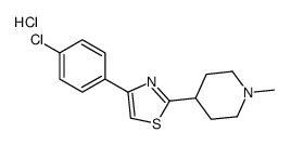 4-(4-chlorophenyl)-2-(1-methylpiperidin-4-yl)-1,3-thiazole,hydrochloride Structure