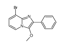 8-bromo-3-methoxy-2-phenylimidazo[1,2-a]pyridine结构式