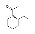 Piperidine, 1-acetyl-2-ethyl-, (S)- (9CI) Structure