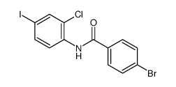 4-Bromo-N-(2-chloro-4-iodophenyl)benzamide结构式