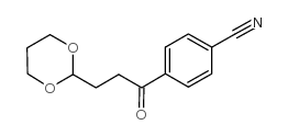 4'-CYANO-3-(1,3-DIOXAN-2-YL)PROPIOPHENONE结构式