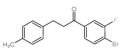 4'-BROMO-3'-FLUORO-3-(4-METHYLPHENYL)PROPIOPHENONE structure