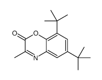 6,8-ditert-butyl-3-methyl-1,4-benzoxazin-2-one结构式