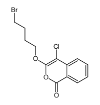 3-(4-bromobutoxy)-4-chloroisochromen-1-one结构式