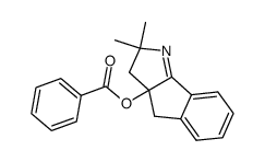 2,2-dimethyl-2,3,3a,4-tetrahydroindeno(1,2-b)pyrrol-3a-yl benzoate Structure