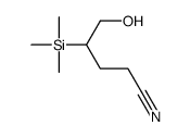 5-hydroxy-4-trimethylsilylpentanenitrile Structure