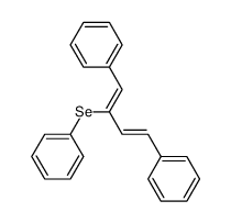 (1Z,3E)-1,4-diphenyl-2-phenylselanylbuta-1,3-diene结构式