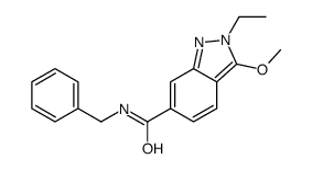 N-benzyl-2-ethyl-3-methoxyindazole-6-carboxamide结构式