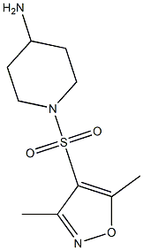 1-[(3,5-dimethyl-1,2-oxazol-4-yl)sulfonyl]piperidin-4-amine picture