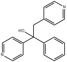 a-4-Pyridyl-a-(4-pyridylmethyl)benzyl alcohol结构式