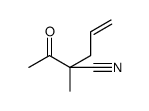 4-Pentenenitrile, 2-acetyl-2-methyl Structure