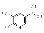 6-CHLORO-5-METHYLPYRIDINE-3-BORONIC ACID Structure