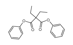 diethyl-malonic acid diphenyl ester Structure